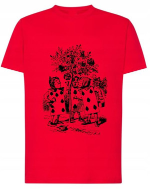T-Shirt fajny nadruk karty rysunek r.5XL