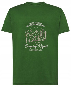 T-Shirt fajny nadruk kemping przygoda Rozm.XXL
