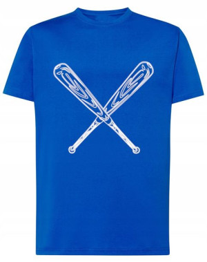T-Shirt fajny nadruk kije Baseball Rozm.L