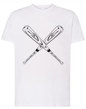 T-Shirt fajny nadruk kije Baseball Rozm.XS