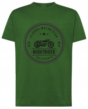 T-Shirt fajny nadruk Klasyk Motor Klub r.XS