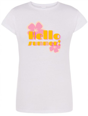 T-Shirt fajny nadruk LATO Hello Summer r.S