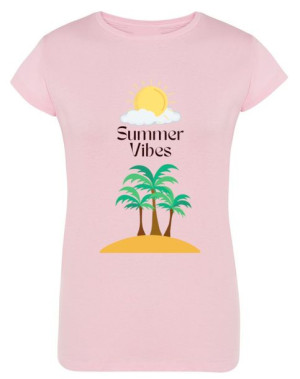 T-Shirt fajny nadruk LATO Summer Vibes r.L