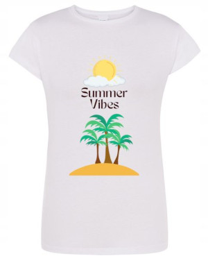 T-Shirt fajny nadruk LATO Summer Vibes r.L