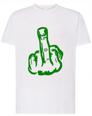 T-Shirt fajny nadruk Palec Fck You Rozm.S