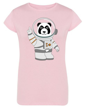 T-Shirt fajny nadruk Panda astronauta r.M