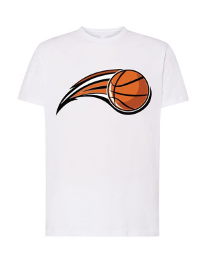 T-Shirt fajny nadruk Piłka koszykówka r. XL