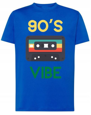 T-Shirt fajny nadruk RETRO 90s VIBE r.XS