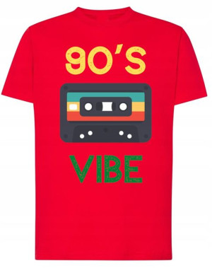 T-Shirt fajny nadruk RETRO 90s VIBE r.XS