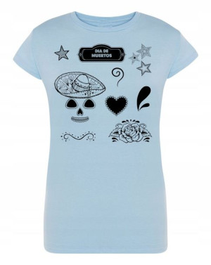 T-Shirt fajny nadruk ŚWIĘTO Día de Muertos r.S