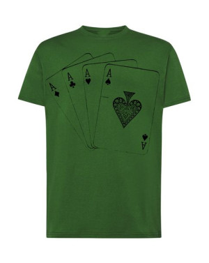 T-Shirt Karty Kareta AS Poker Rozm.S