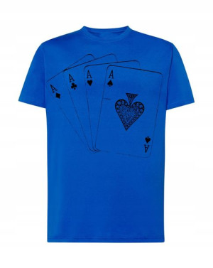 T-Shirt Karty Kareta AS Poker Rozm.S