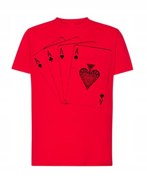 T-Shirt Karty Kareta AS Poker Rozm.XL