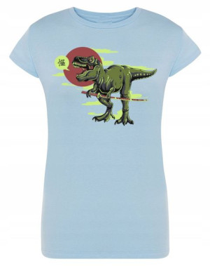 T-Shirt kolorowy nadruk DINOZAUR Rozm.M