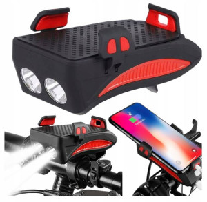 Uchwyt Rowerowy Na Telefon Lampka Rowerowa Led Usb