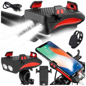 Lampka Lampa Rowerowa Uchwyt Na Telefon Klakson