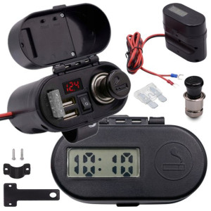 Motocyklowe gniazdo zapaliczki zapalniczka 2x USB