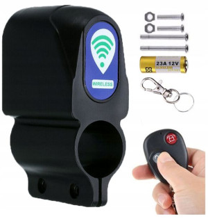 Bezprzewodowy Alarm Rowerowy + Pilot Wodoodporny