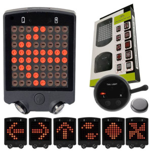 Tylna Lampka Rowerowa 64led Kierunkowskazy Lasery