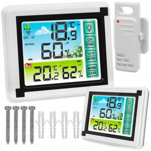 Termometr Higrometr Elektroniczny Sonda Stacja