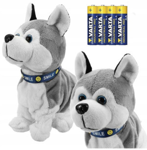 Interaktywny Piesek HUSKY Reaguje Na Dotyk BATERIE
