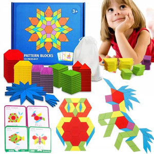 Układanka Klocki Drewniane Puzzle Zestaw 155 Sztuk