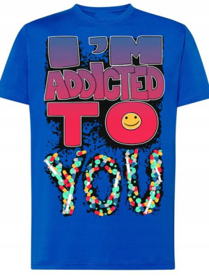 T-Shirt Koszulka Dla Par Addicted Rozm.M
