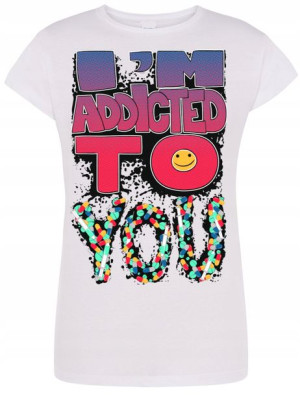 T-Shirt Koszulka Dla Par Addicted Rozm.S
