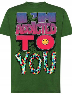 T-Shirt Koszulka Dla Par Addicted Rozm.XL