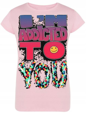 T-Shirt Koszulka Dla Par Addicted Rozm.XXL