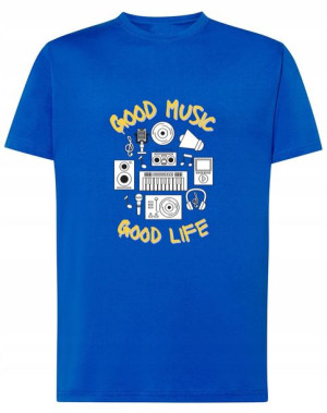 T-Shirt koszulka Dobra Muzyka Dobre Życie r.M