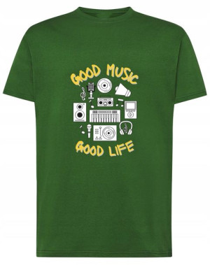 T-Shirt koszulka Dobra Muzyka Dobre Życie r.XL