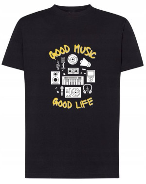 T-Shirt koszulka Dobra Muzyka Dobre Życie r.XXL