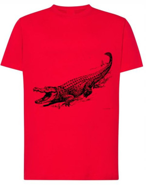 T-Shirt koszulka duży nadruk Aligator r.L