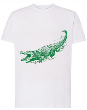 T-Shirt koszulka duży nadruk Aligator r.S