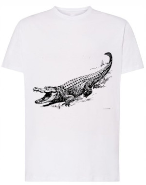 T-Shirt koszulka duży nadruk Aligator r.S