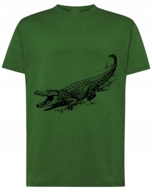 T-Shirt koszulka duży nadruk Aligator r.XS