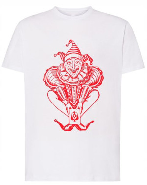 T-Shirt koszulka duży nadruk Joker klaun r.M