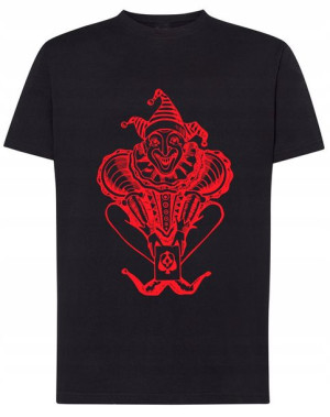 T-Shirt koszulka duży nadruk Joker klaun r.S