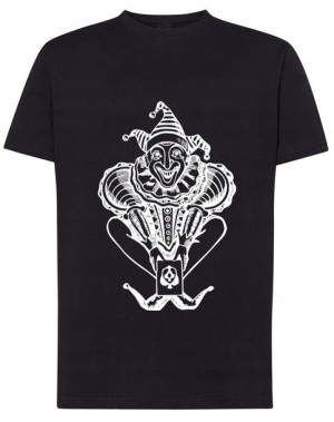 T-Shirt koszulka duży nadruk Joker klaun r.XXL