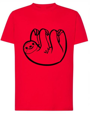 T-Shirt koszulka duży nadruk leniwiec r.L