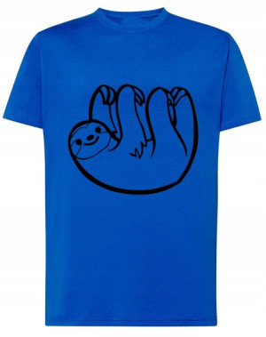 T-Shirt koszulka duży nadruk leniwiec r.M
