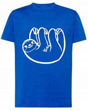 T-Shirt koszulka duży nadruk leniwiec r.XS