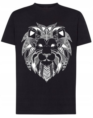 T-Shirt koszulka DUŻY nadruk Lew r.4XL