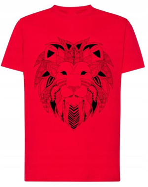 T-Shirt koszulka DUŻY nadruk Lew r.XL