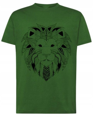 T-Shirt koszulka DUŻY nadruk Lew r.XS