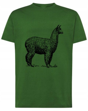 T-Shirt koszulka fajny duży nadruk Alpaka r.XL