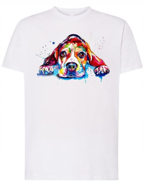 T-Shirt koszulka fajny nadruk Beagle r.5XL