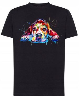 T-Shirt koszulka fajny nadruk Beagle r.XXL