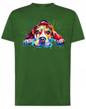 T-Shirt koszulka fajny nadruk Beagle r.XXL